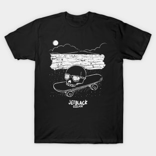 Grunge Skull on Skateboard T-Shirt